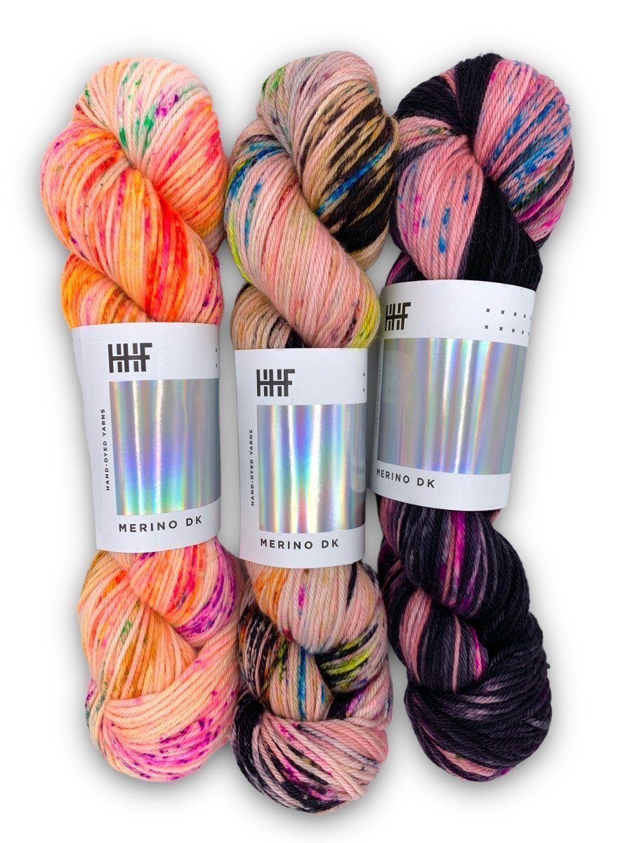 DK Fade Set 11 POTLUCK – MERINO DK - Hedgehogfibres