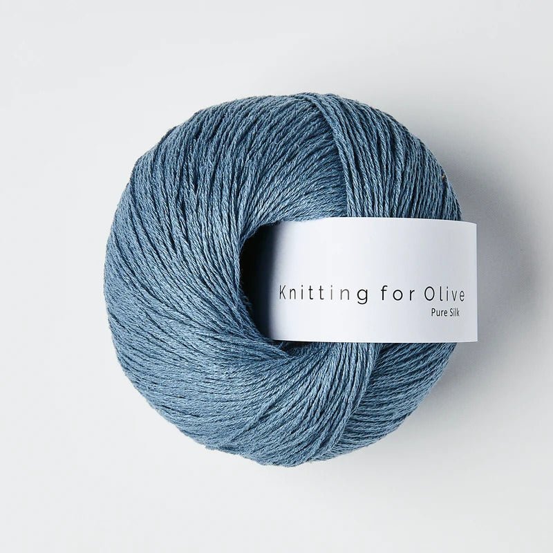 Pure Silk Dove Blue - Knitting for Olive