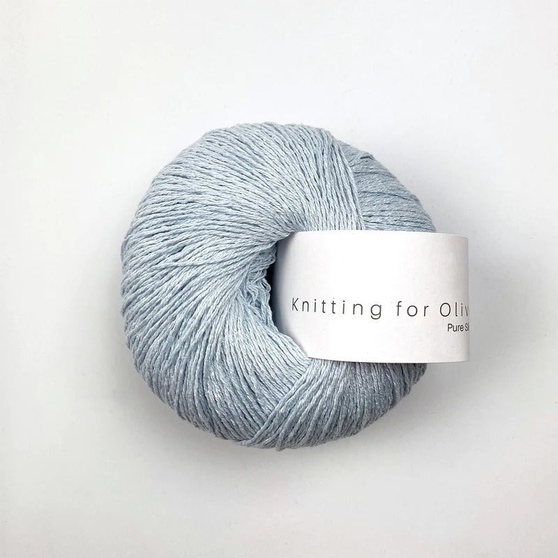 Pure Silk Ice Blue - Knitting for Olive