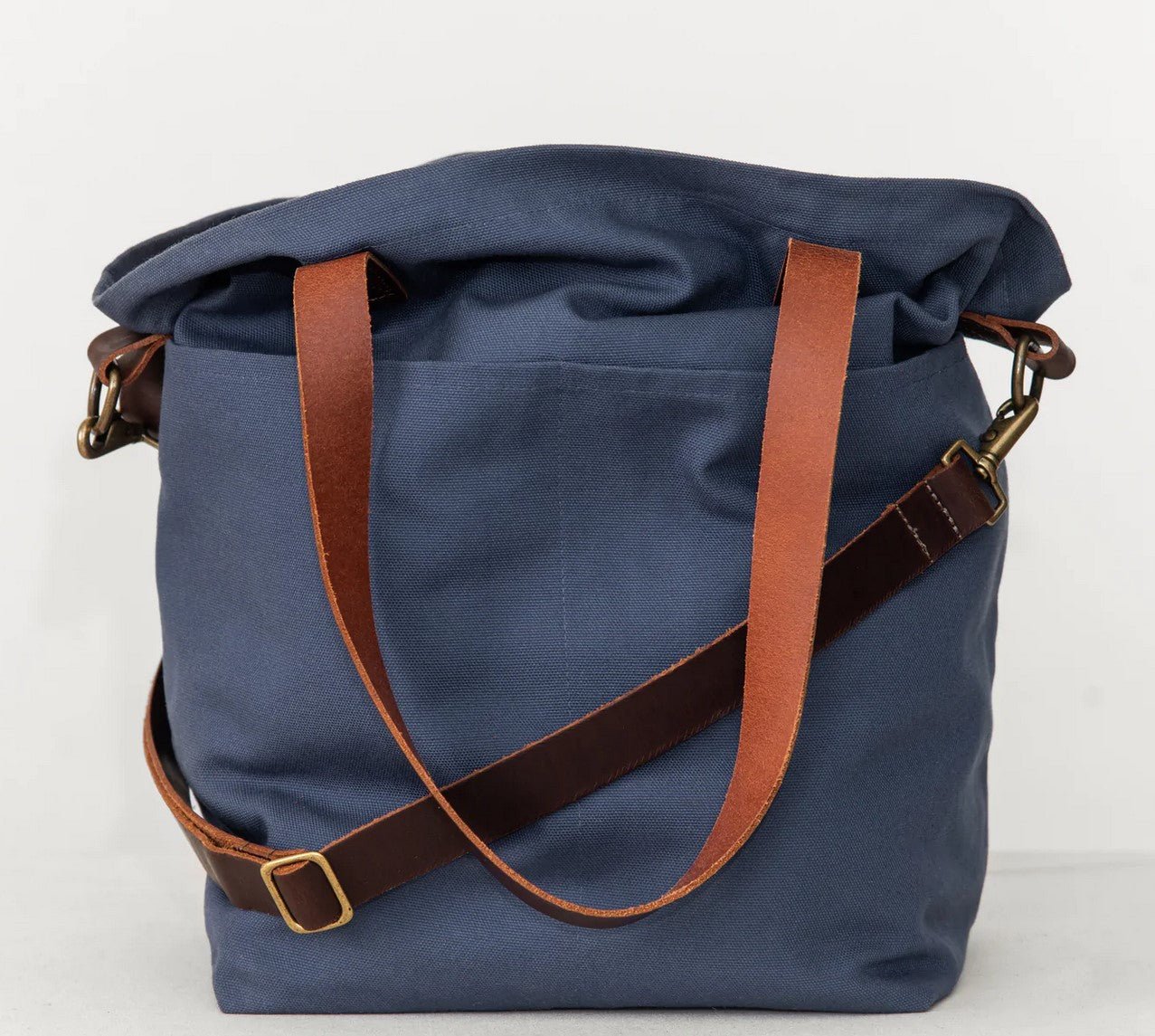 SAC A TRICOT EN TISSU TWIG&HORN Chambray - Twig & Horn