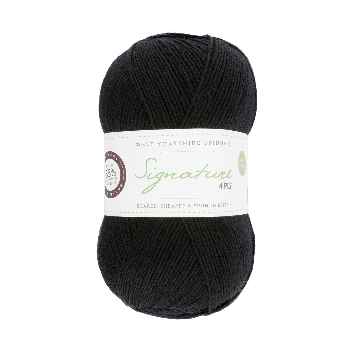 SIGNATURE 4PLY 099-Liquorice - West Yorkshire Spinners