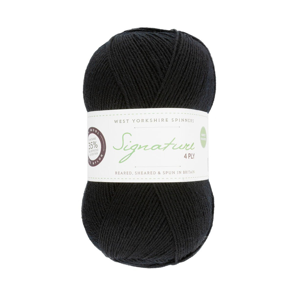 SIGNATURE4PLY-099-Liquorice - SIGNATURE 4PLY - West Yorkshire Spinners