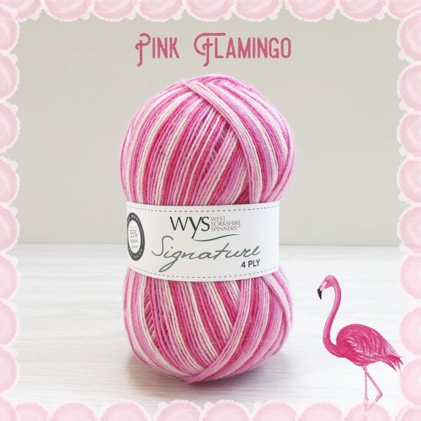 4ply-cocktail-range-845-Pink Flamingo - SIGNATURE 4PLY – COCKTAIL RANGE - West Yorkshire Spinners