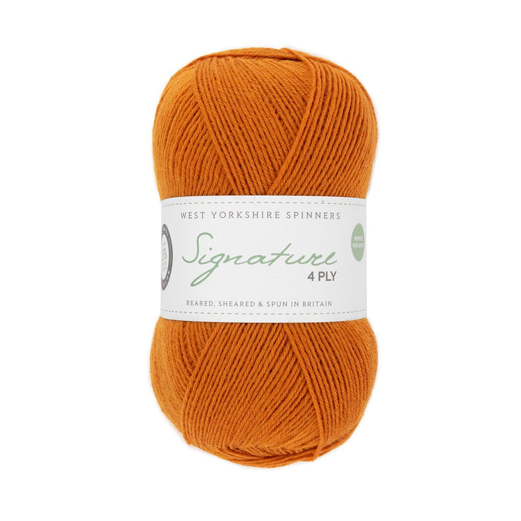 SIGN4-HF-1004-Amber - SIGNATURE 4PLY - HAPPY FEET COLLECTION - West Yorkshire Spinners