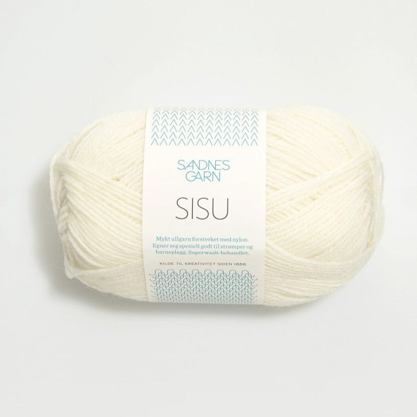 SISU 1002-Blanc/Ecru - Sandnes Garn