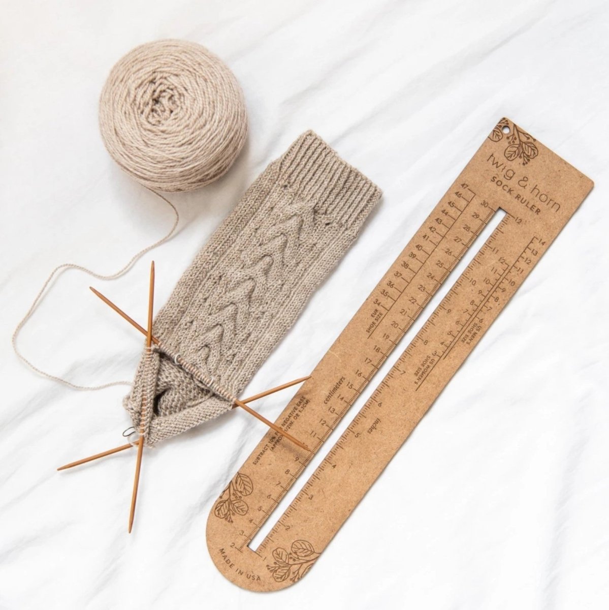 SOCK RULER TWIG & HORN - Twig & Horn - Laine et Tricot