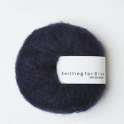 Navy Soft Silk Mohair - Knitting for Olive
