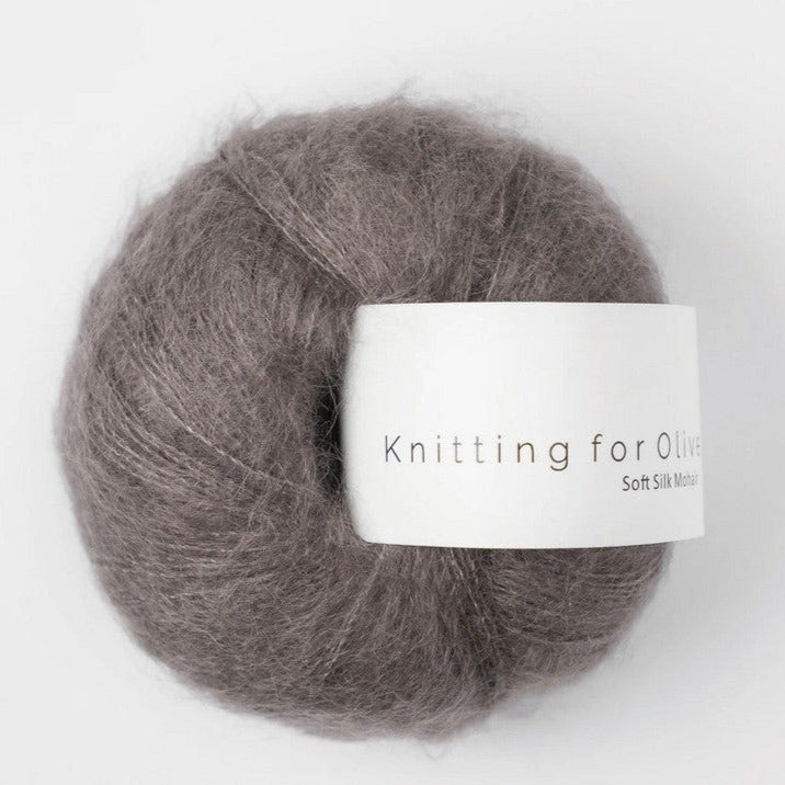 Soft Silk Mohair Plum Clay - Knitting for Olive