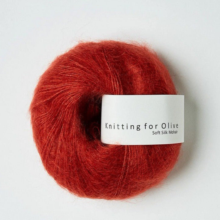 Soft Silk Mohair Pomgranate - Knitting for Olive