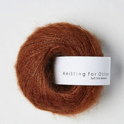 Rust Soft Silk Mohair - Knitting for Olive