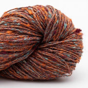 tt09 - rust - aqua TUSSAH TWEED - BC Garn