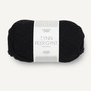1099 Svart Tynn Peer Gynt - Sandnes Garn