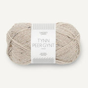 2655 - Gråbeige Tweed Tynn Peer Gynt - Sandnes Garn