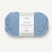 6032 Blå Hortensia Tynn Peer Gynt - Sandnes Garn