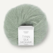 8521 - Stovet Lys Gronn Tynn Silk Mohair - Sandnes Garn