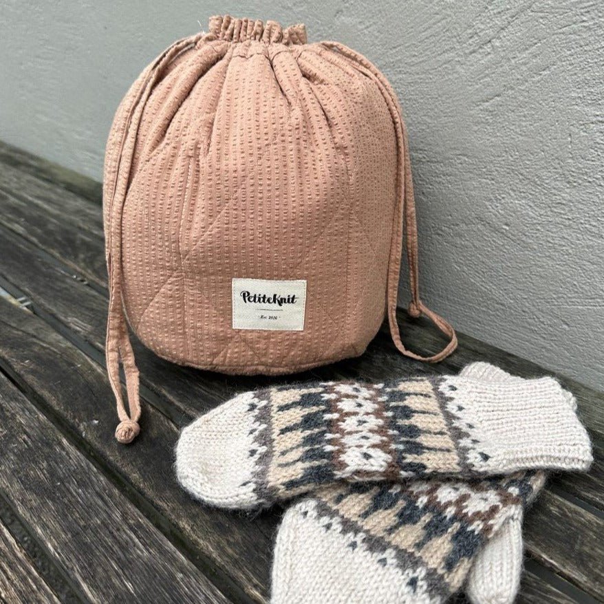 UDENLANDSKE FORHANDLERE - Get Your Knit Together Bag Praline Seersucker - Petite Knit