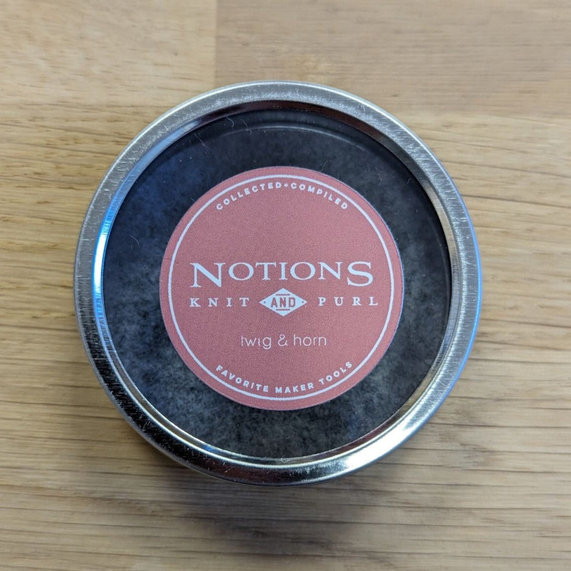 Woolen Notions Tin - Petite boite TWIG & HORN Clay - Twig & Horn